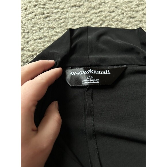 Norma Kamali Womens SMALL Long Sleeve Modern Side Drape Dress NWT - Picture 4 of 4